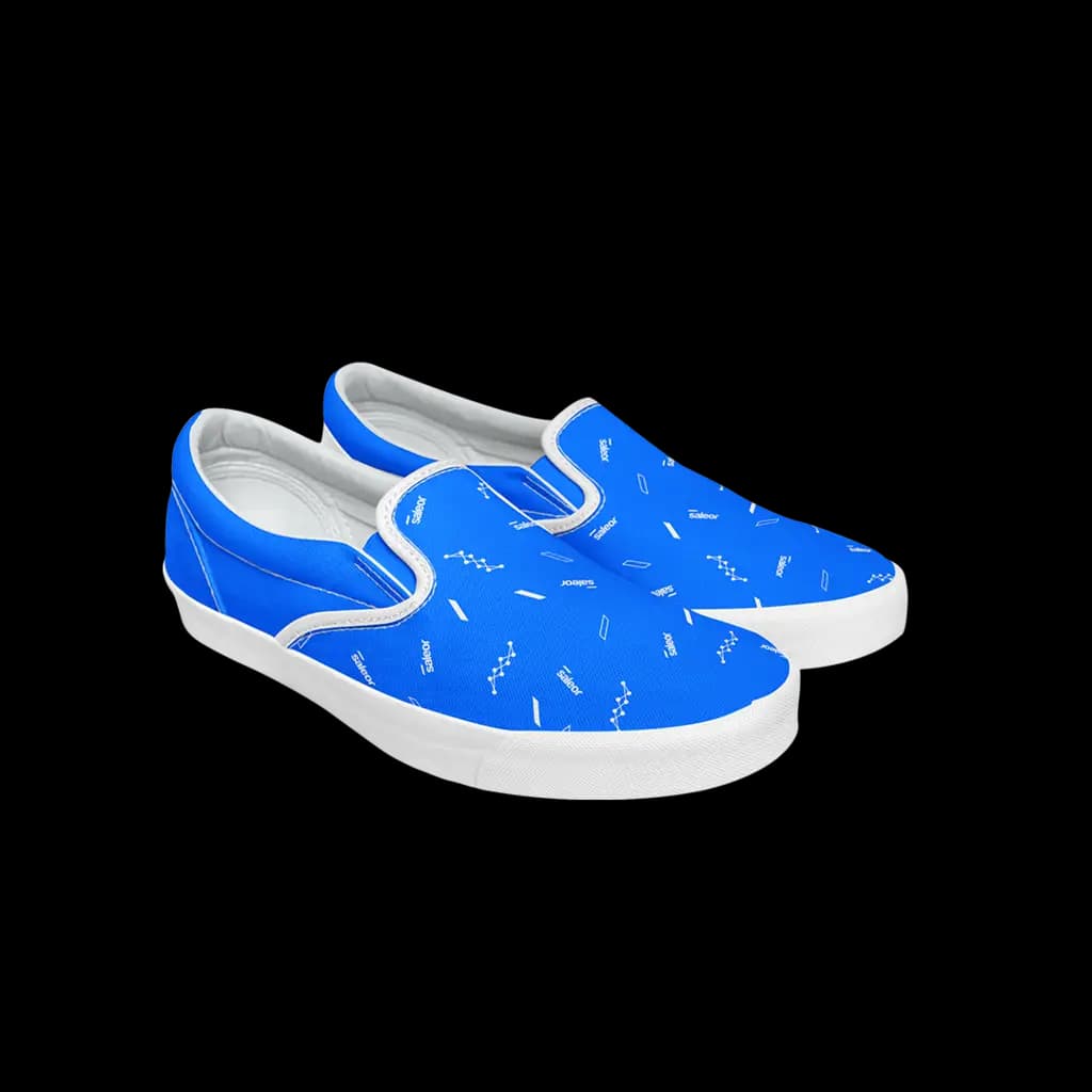 Blue Plimsolls - View 4